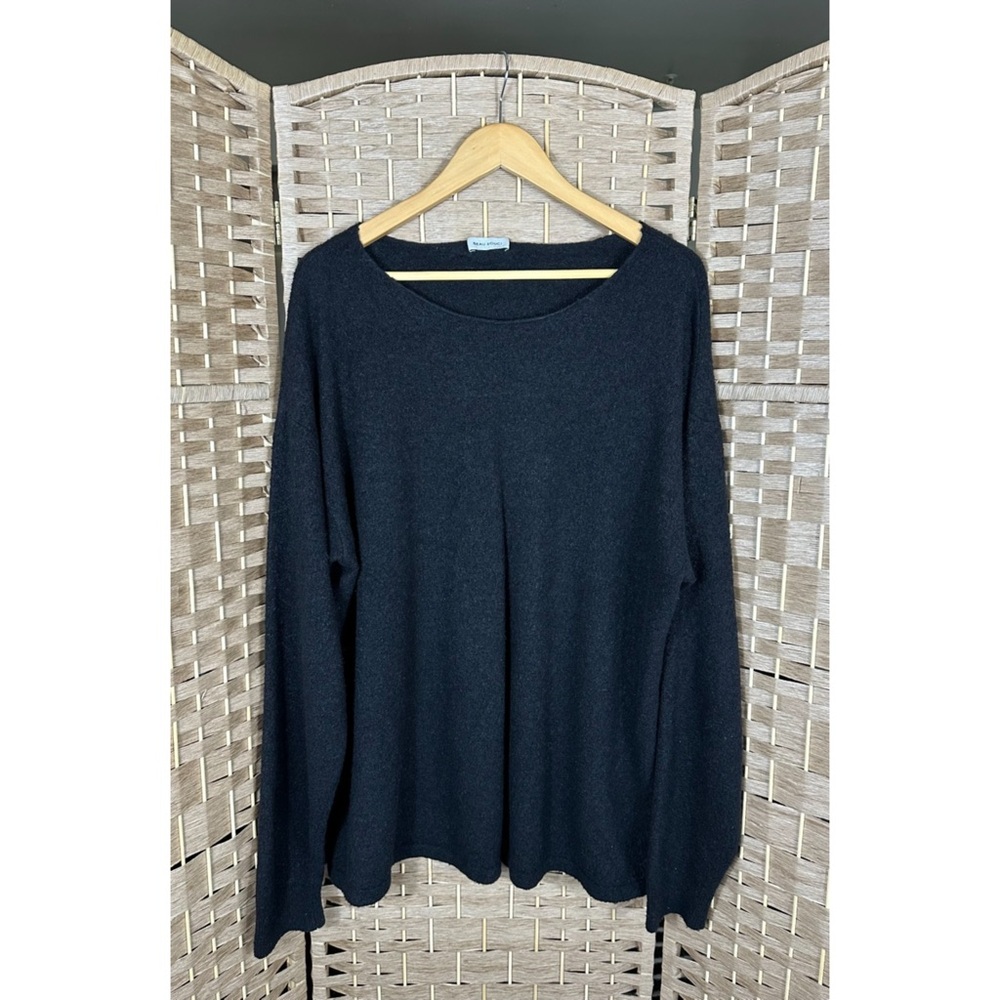 Beau Souci Silk Cashmere Blend Black Sweater - Size XS/S